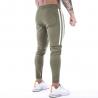 China Breathable Army Green Mens Running Trousers , Elastic Waist Joggers Casual wholesale