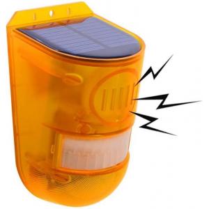 warning light sound sensor alarm lamp solar panel Security Alarm for farm garded Driveway Alarm
