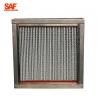 Aluminum Frame High Temperature Hepa Filters With 22 Pleats Per 20 Centimeter