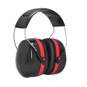 CE EN352 ANSI AS/NZS Approval Red and Black Safety Earmuffs for Reducing Noise Levels
