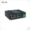 Industrial IEEE802.3af/at PoE Splitter with 2-port switch function, output voltage 12VDC