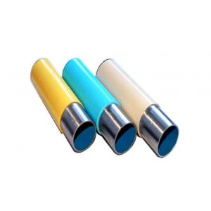China OEM Yellow / Ivory Coated Steel Pipe Iron Round Steel Tubing 19.5mm - 24mm supplier