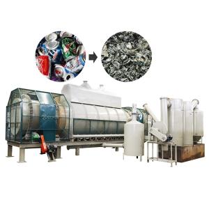 China Scrap Aluminium Cans Ubc Decoating Machine Aluminum Cans Paint Removal Removing Machine wholesale