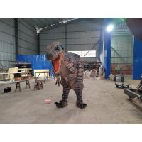 China Lifelike Adult Real Dinosaur Suit Jurassic World Realistic Walking Dinosaur Costume for sale on sale