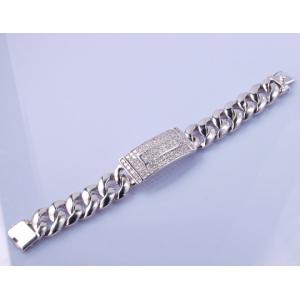 19cm 925 Silver CZ Bracelet 100g Personalized Sterling Silver Friendship Bracelets