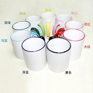China Caneca da cor da beira da sublimação 11oz (9 cores) wholesale
