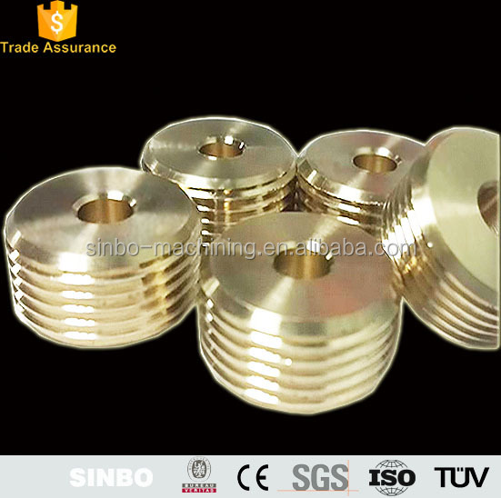 Composants CNC en laiton usinés par inspection complète à 100 % pour le contrôle du fraisage CNC