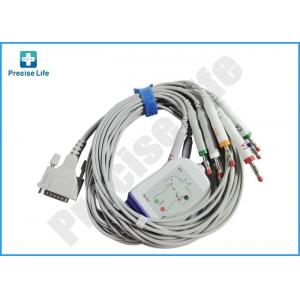 One Piece Type Schiller ECG Cable 10 Lead With Banana 4.0 Plug TPU Cable