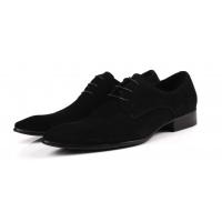 China Classic PU Suede Upper Men Formal Dress Shoes Oxfords Style Mens Black Casual Shoes on sale