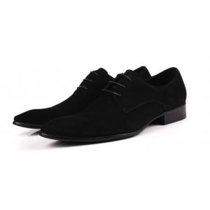 Classic PU Suede Upper Men Formal Dress Shoes Oxfords Style Mens Black Casual Shoes
