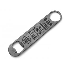 Stamping Stainless Steel Bottle Opener With Logo Lathe Machining 175*35mm