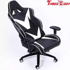 China Black And White High Back Gaming Chair , Light Weight Ergonomic Gaming Chair supplier