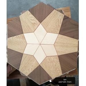 Hexagon wood engineered parquet flooring with different styles and mixed woods