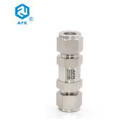 China Stainless Steel Fuel Line Check Valve , One Way Spring Loaded Check Valve on sale