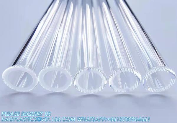 4 Inch Long 10 Pieces Glass Borosilicate Blowing Tubes 12 Mm OD 2mm Thick Wall Tubing, Clear Tubes For Art DIY