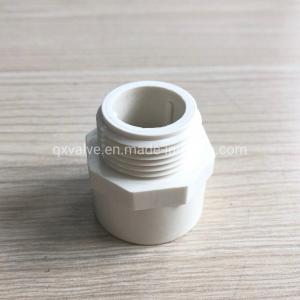 Plastic Water Connection Joint 1" PVC Male Adapter Pipe Fittings with Round Head Code