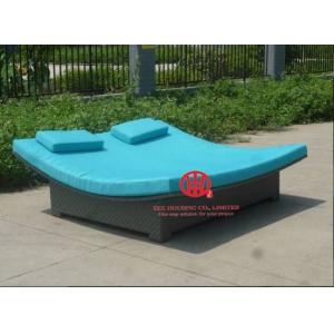 Guangdong rattan furniture factory/garden chaise lounger