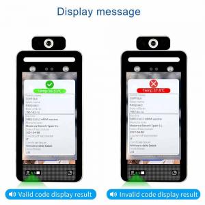 QR Code Green Pass Face Recognition Temperature Scanner EU DCC Certificate