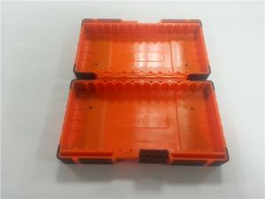 China Portable Low Volume Custom Plastic Moulding Orange Toolbox Comfortable Handle on sale 