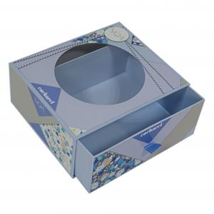 China Color Apparel Packaging Box Clothing Gift Box With Pvc Window supplier