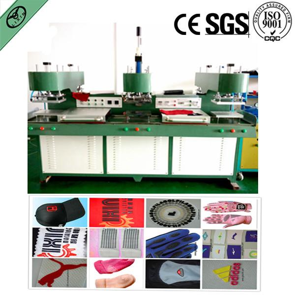 liquid pvc T shirt logo making machinery stable oil hydraulic system exfactory