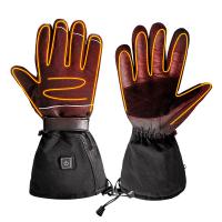 China Thick Rechargeable Li-ion Battery Heated Winter Gloves 7.4V Battery Powered Ski Gloves with 3 Temperature Gears on sale