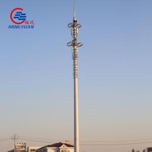 Q355b Monopole Telecommunications Tower Galvanized Hot Dipped Radio Antenna