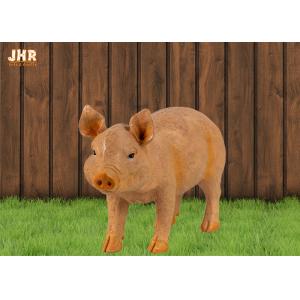 China Home Decor Life Size Polyresin Animal Figurines Pig Sculpture Floor Statue supplier