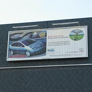 Outdoor Three Sided Billboard Advertising Prices with pole