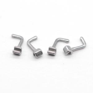 China Crimpable Orthodontic Hook with 90 Degree Bending Left and Right Configuration 10 pcs/pk for Elastic Chains wholesale