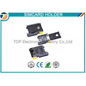 High Temperature SMT Sim Card Connectors For Micro Sim Cellular Phones