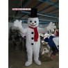 China Traje branco adulto da mascote do boneco de neve da propaganda feito a mão wholesale