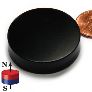 China Kellin Neodymium Magnet Disc Black Epoxy Coated NdFeB Magnet Disk Magnetic Cylinder supplier