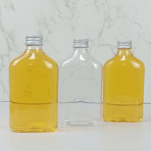 350ml Screw Cap Jars Clear PET Plastic Juice Bottles With Caps