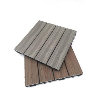 Embossed Surface PVC/WPC Deck Tiles for Outdoor Garden Floor 3 Years After-sales Service