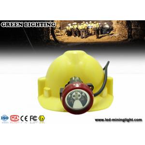 China 4500 Lux Led Mining Light , Portable Cordless Mining Cap Lamps With 4ah Baterry wholesale