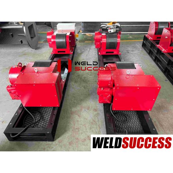 10T Bolt Adjustment Tank Turning Rolls Equipped With Conventional Welding Rotator And Long-Lasting PU Wheel Material