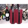 11.8x3.14x9.8'' Colorful Felt Fabric Bags Wine Packaging Reusable For Two