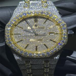 3EX Moissanite Iced Out Watch ChainMoissanite High End Watches