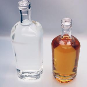 OEM Premium Whiskey Bottles Super Flint ISO9001 Partial Coating Window Frosting