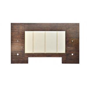 China Twin Bed Hotel Style Headboards 50% Sheen For Bedroom , Natural Color supplier