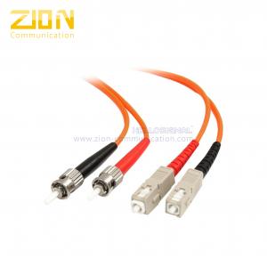 China Duplex ST to SC Multimode Fiber Optic Patch Cord for Telecommunication Networks supplier