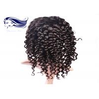 China Human Hair Glueless Full Lace Wigs With Bangs , Curly Full Lace Wigs on sale