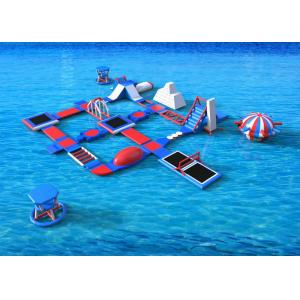 China Entertainment Aqua Giant Inflatable Water Park Obstacle Course Large Water Inflatables supplier