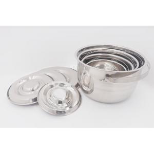 15,18,21,24cm 4pcs  Wholesale soup bowl with luxury lid for kitchen no-magenic stainless steel cooking pot