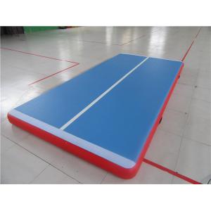 China 3m Inflatable Jumping Mat With Velcro System , Gymnastics Air Track For Home supplier