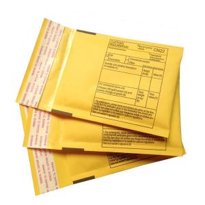 China Long Bubble Bag Kraft Paper Poly Envelope Bag Elongated Bubble Mailer Custom supplier
