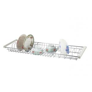 China Single Layer Kitchen Cupboard Baskets / Slide Out Baskets For Kitchen Cabinets supplier