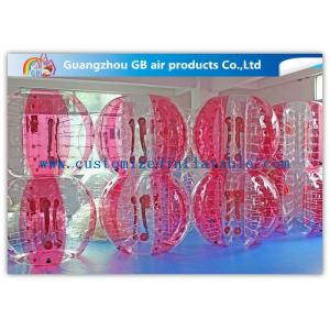 Pink Human Inflatable Bubble Ball / Inflatable Ball Suit Soccer For Rental Business