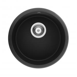 black granite kitchen sink round bowl